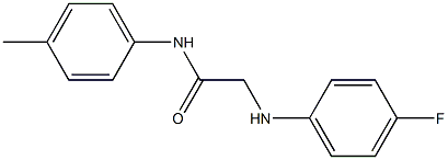 2-[(4-fluorophenyl)amino]-N-(4-methylphenyl)acetamide Struktur