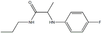 2-[(4-fluorophenyl)amino]-N-propylpropanamide Struktur