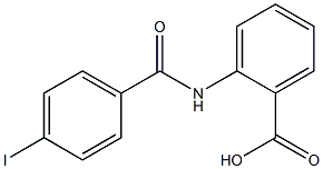 2-[(4-iodobenzene)(methyl)amido]benzoic acid Struktur