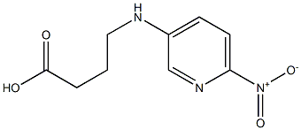 4-[(6-nitropyridin-3-yl)amino]butanoic acid Struktur