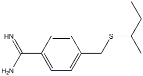 4-[(butan-2-ylsulfanyl)methyl]benzene-1-carboximidamide Struktur