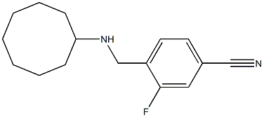 4-[(cyclooctylamino)methyl]-3-fluorobenzonitrile Struktur