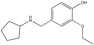 4-[(cyclopentylamino)methyl]-2-ethoxyphenol Struktur