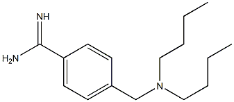 4-[(dibutylamino)methyl]benzene-1-carboximidamide Struktur