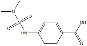 4-[(dimethylsulfamoyl)amino]benzoic acid Struktur