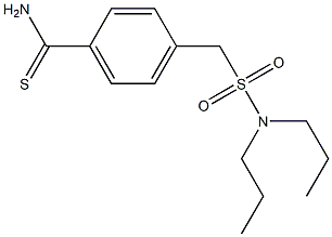 4-[(dipropylsulfamoyl)methyl]benzene-1-carbothioamide Struktur