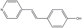 4-[(E)-2-(pyridin-4-yl)ethenyl]phenol Struktur