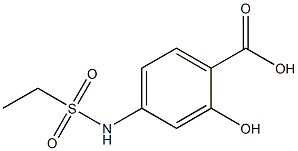 4-[(ethylsulfonyl)amino]-2-hydroxybenzoic acid Struktur