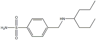 4-[(heptan-4-ylamino)methyl]benzene-1-sulfonamide Struktur