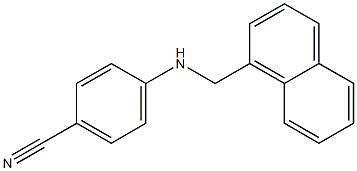 4-[(naphthalen-1-ylmethyl)amino]benzonitrile Struktur