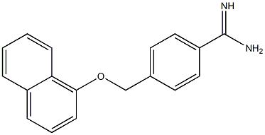 4-[(naphthalen-1-yloxy)methyl]benzene-1-carboximidamide Struktur