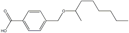 4-[(octan-2-yloxy)methyl]benzoic acid Struktur