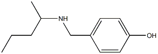 4-[(pentan-2-ylamino)methyl]phenol Struktur