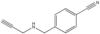 4-[(prop-2-yn-1-ylamino)methyl]benzonitrile Struktur