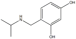 4-[(propan-2-ylamino)methyl]benzene-1,3-diol Struktur