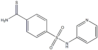 4-[(pyridin-3-ylamino)sulfonyl]benzenecarbothioamide Struktur