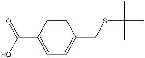 4-[(tert-butylsulfanyl)methyl]benzoic acid Struktur