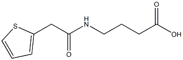 4-[(thien-2-ylacetyl)amino]butanoic acid Struktur