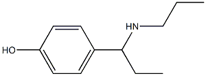 4-[1-(propylamino)propyl]phenol Struktur