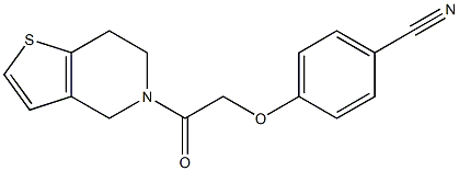 4-[2-(6,7-dihydrothieno[3,2-c]pyridin-5(4H)-yl)-2-oxoethoxy]benzonitrile Struktur