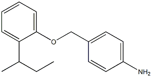 4-[2-(butan-2-yl)phenoxymethyl]aniline Struktur