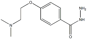 4-[2-(dimethylamino)ethoxy]benzohydrazide Struktur