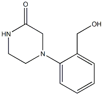 4-[2-(hydroxymethyl)phenyl]piperazin-2-one Struktur