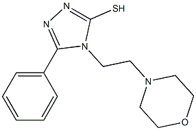 4-[2-(morpholin-4-yl)ethyl]-5-phenyl-4H-1,2,4-triazole-3-thiol Struktur