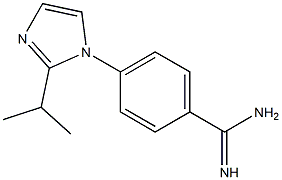 4-[2-(propan-2-yl)-1H-imidazol-1-yl]benzene-1-carboximidamide Struktur