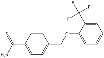 4-[2-(trifluoromethyl)phenoxymethyl]benzene-1-carbothioamide Struktur