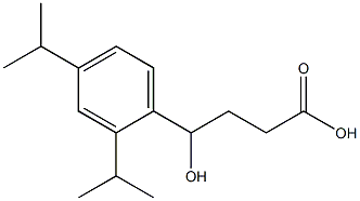 4-[2,4-bis(propan-2-yl)phenyl]-4-hydroxybutanoic acid Struktur