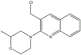 4-[3-(chloromethyl)quinolin-2-yl]-2-methylmorpholine Struktur