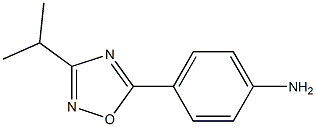 4-[3-(propan-2-yl)-1,2,4-oxadiazol-5-yl]aniline Struktur