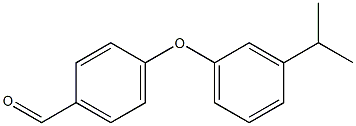 4-[3-(propan-2-yl)phenoxy]benzaldehyde Struktur