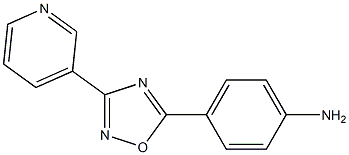 4-[3-(pyridin-3-yl)-1,2,4-oxadiazol-5-yl]aniline Struktur