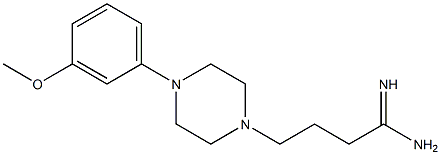 4-[4-(3-methoxyphenyl)piperazin-1-yl]butanimidamide Struktur