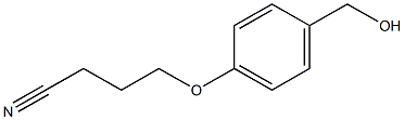 4-[4-(hydroxymethyl)phenoxy]butanenitrile Struktur