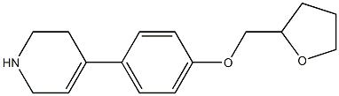 4-[4-(oxolan-2-ylmethoxy)phenyl]-1,2,3,6-tetrahydropyridine Struktur