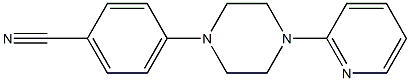 4-[4-(pyridin-2-yl)piperazin-1-yl]benzonitrile Struktur