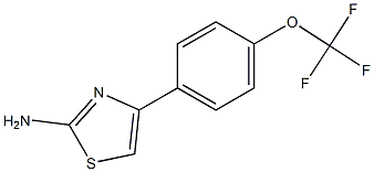 4-[4-(trifluoromethoxy)phenyl]-1,3-thiazol-2-amine Struktur