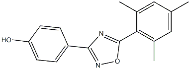 4-[5-(2,4,6-trimethylphenyl)-1,2,4-oxadiazol-3-yl]phenol Struktur