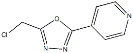 4-[5-(chloromethyl)-1,3,4-oxadiazol-2-yl]pyridine Struktur