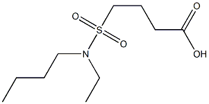 4-[butyl(ethyl)sulfamoyl]butanoic acid Struktur