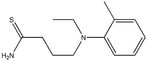 4-[ethyl(2-methylphenyl)amino]butanethioamide Struktur