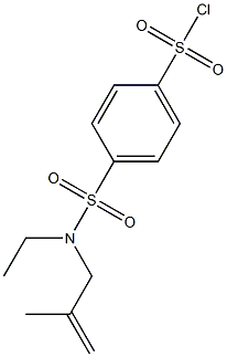 4-[ethyl(2-methylprop-2-en-1-yl)sulfamoyl]benzene-1-sulfonyl chloride Struktur