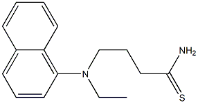 4-[ethyl(naphthalen-1-yl)amino]butanethioamide Struktur