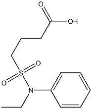 4-[ethyl(phenyl)sulfamoyl]butanoic acid Struktur