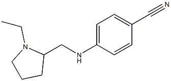 4-{[(1-ethylpyrrolidin-2-yl)methyl]amino}benzonitrile Struktur