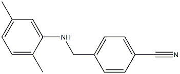 4-{[(2,5-dimethylphenyl)amino]methyl}benzonitrile Struktur