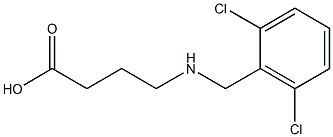 4-{[(2,6-dichlorophenyl)methyl]amino}butanoic acid Struktur